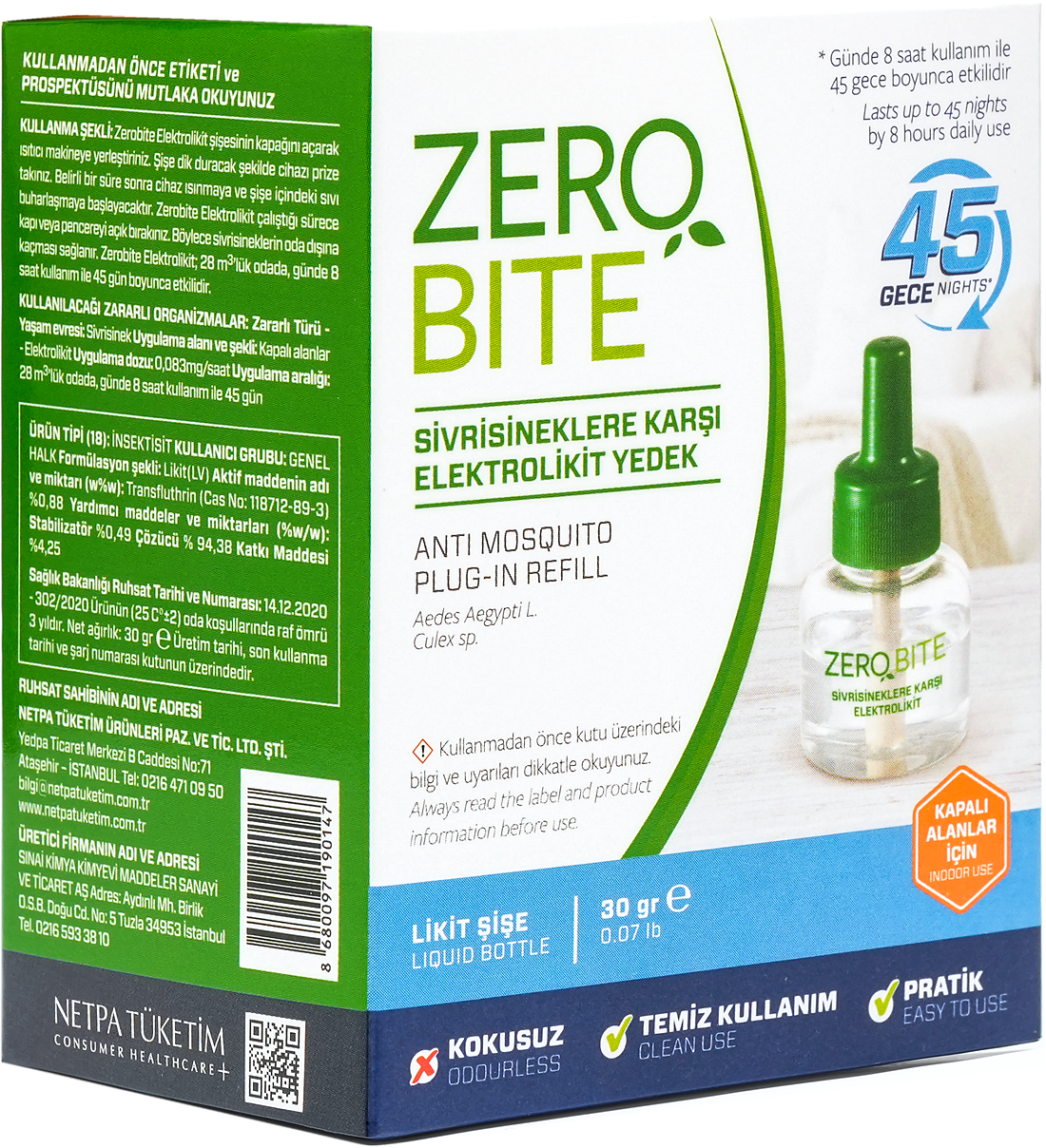 Zerobite Elektrolikit Yedek — gerçek kutulu ambalaj